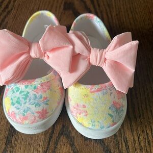 Janie and Jack floral sneakers